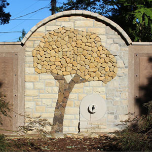 Inspiration Garden Rock Wall Mural