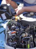 Filling fluids on a boat