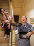 Family concerned about leaking roof.