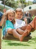 Children on a swing