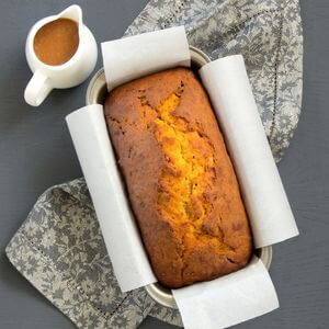 Photo of pumpkin spice caramel banana bread